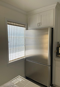 Kitchen with Wooden Shades in Lake Forest