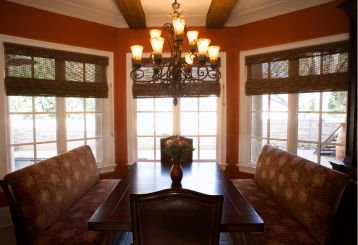 Woven Wood Blinds Installed in Lake Forest Home