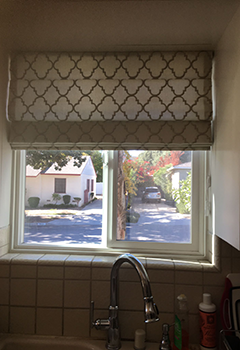 Printed Roman Shades in Rancho Santa Margarita