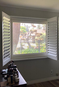 Stylish Shutter Blinds in Orange